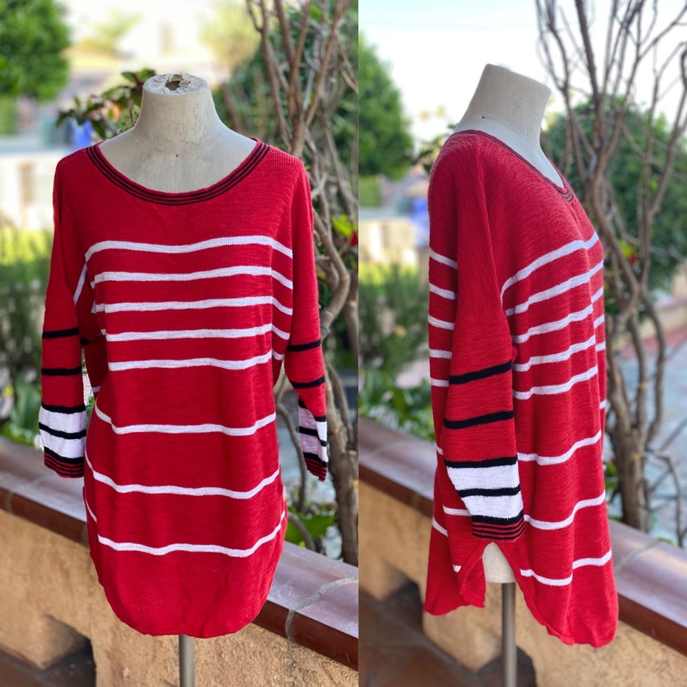 Express Striped Oversize Sweater LARGE